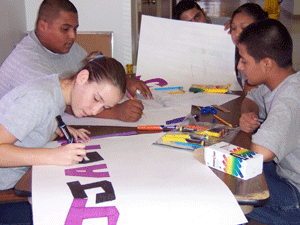 Students at Hidalgo JJAEP