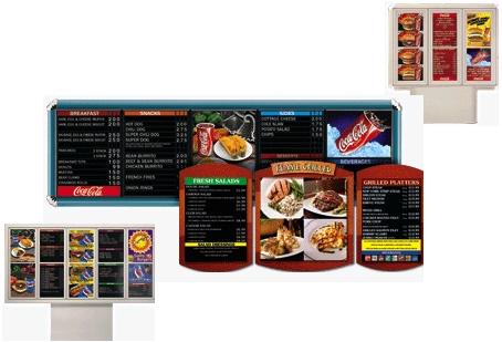 Menu Signs (changeable letters)