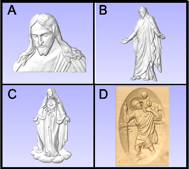 D13401 - Examples of Carved Religious Figures