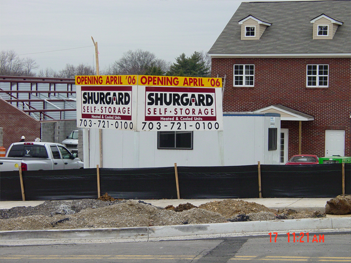 Shurgard Site Sign