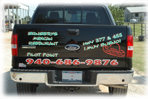 Rear Tailgate billboard