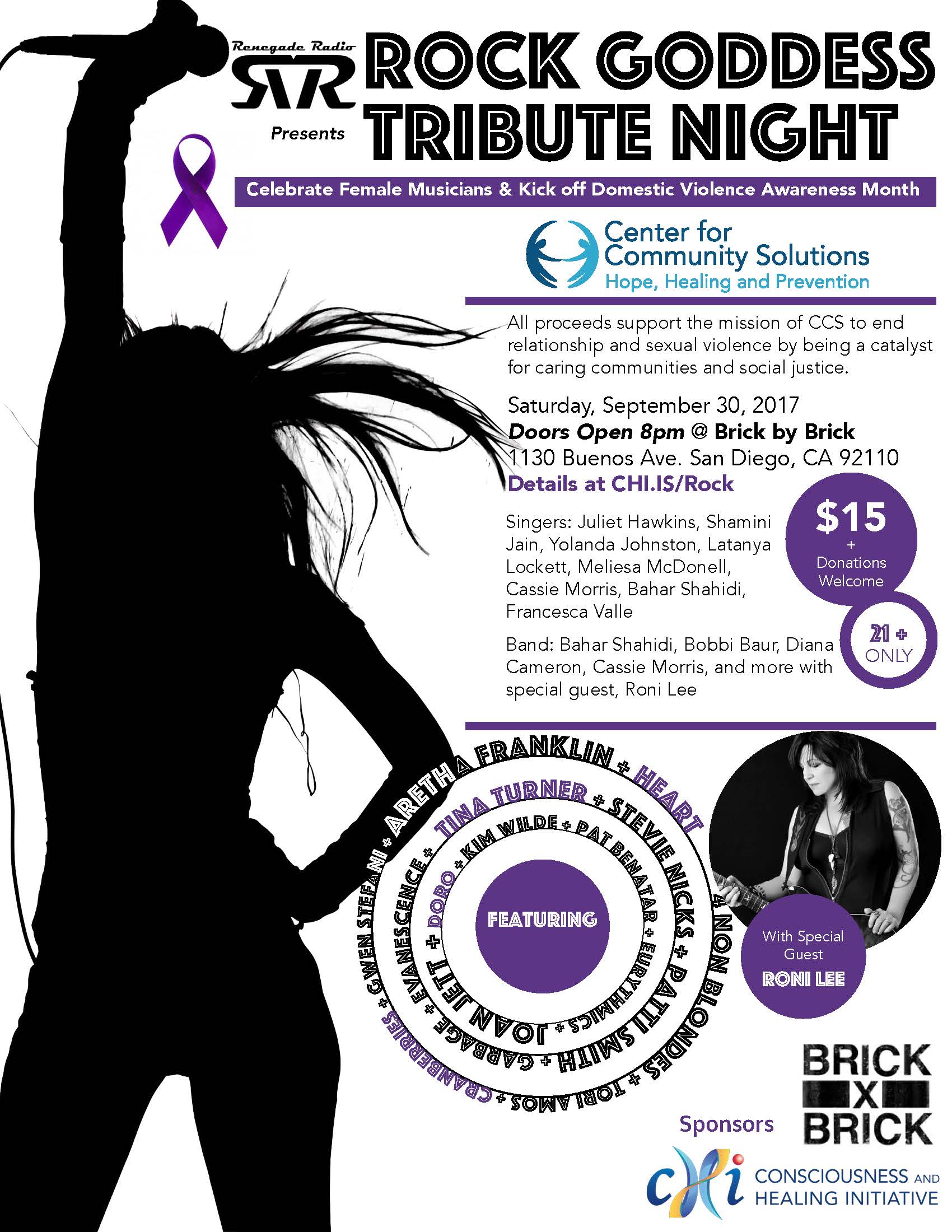 Rock Goddess Tribute Night – Domestic Violence Awareness Benefit