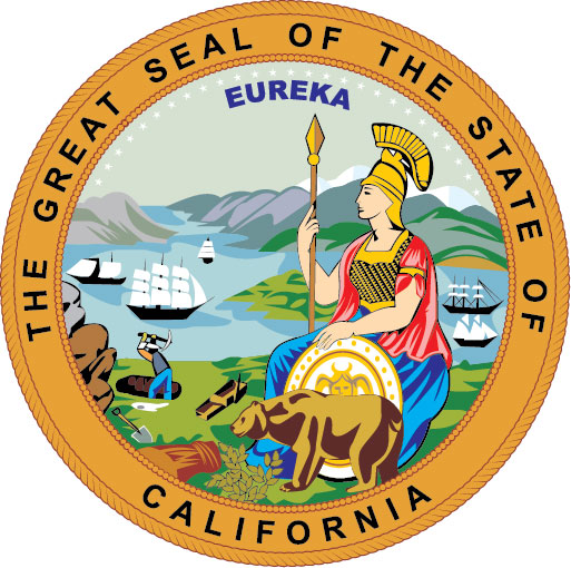 W32071 - Great Seal of California Wooden Plaque (Version 2)