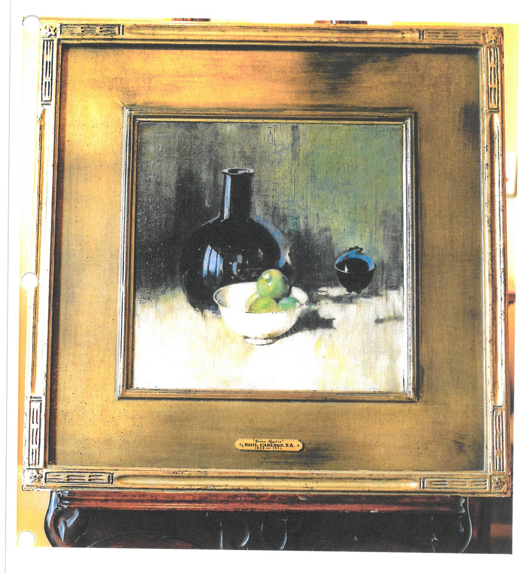 Still Life with Self Portait Reflection