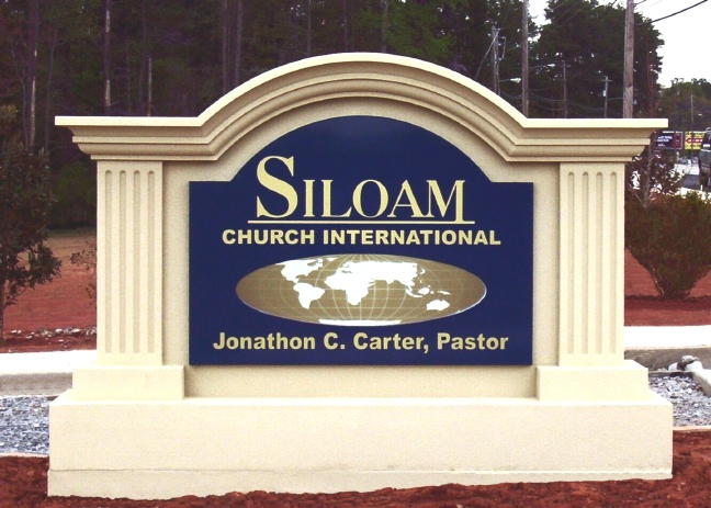 D13003 - International Church Monument Sign for Church Entrance