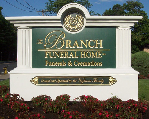 M6736 - Custom Neo-Classical Funeral Home Monument Sign