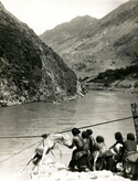 Rope Bridge Across Gyamo Ngo Chu
