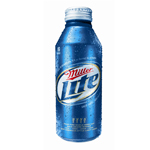 aluminum, bottle, miller, beer, drink