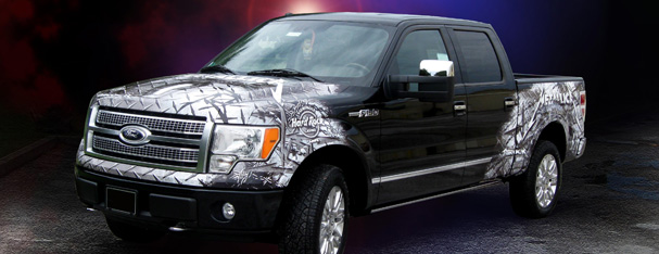 Vehicle Graphics - Ford Pick Up Truck Partrial Wrap 