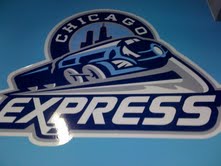 Chicago Express re-positionable vinyl sticker