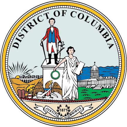U30499 - District of Columbia Seal Carved Wooden Wall Plaque