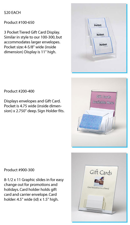 Gift Card Displays