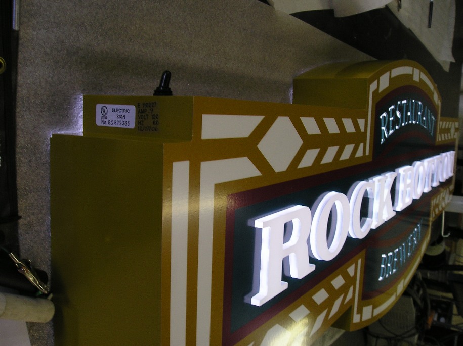 (Illuminated Push Through Lettering)