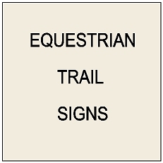P25600 - Equestrian Trail and Road Crossing Signs