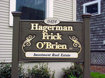 Hagerman & Frick Monument Sign