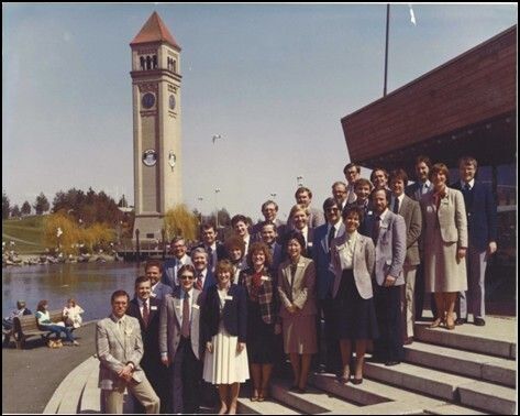 A large group of people posing for a class photo
