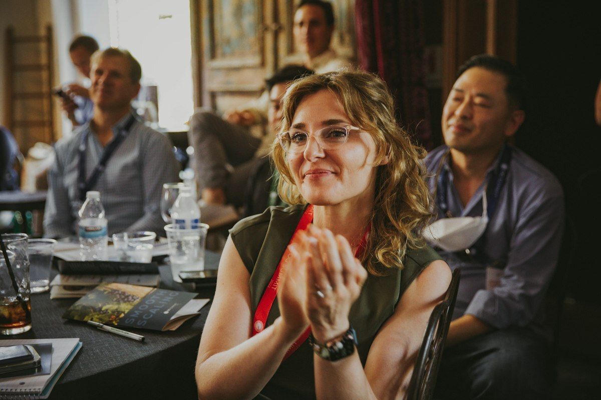 conference speakers at a forum 