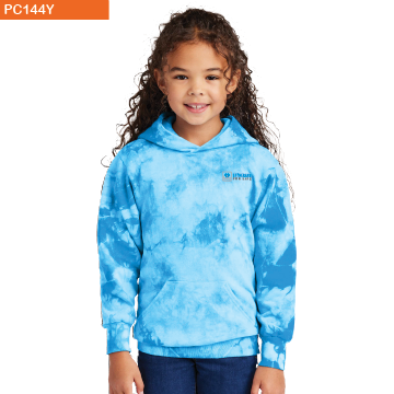 Port & Company® Youth Crystal Tie-Dye Pullover Hoodie