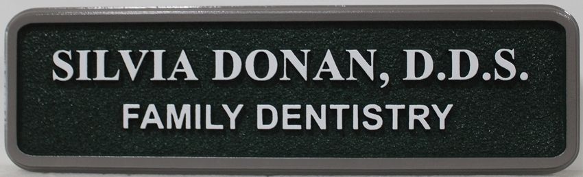 BA11601 - Family Dentistry sign made of carved HDU material