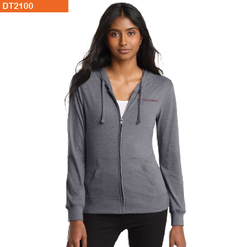 District ® Women’s Fitted Jersey Full-Zip Hoodie