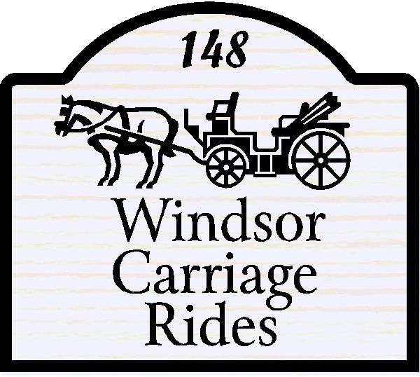 SA28458 - Design of Sign for Carriage Rides with Horse and Carriage