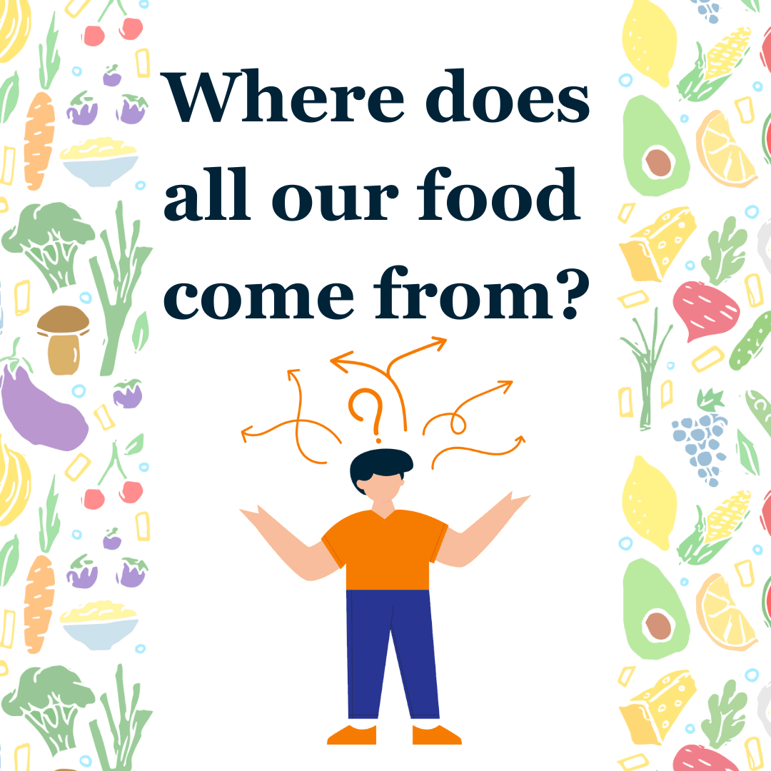 Where does HCCM's food come from?
