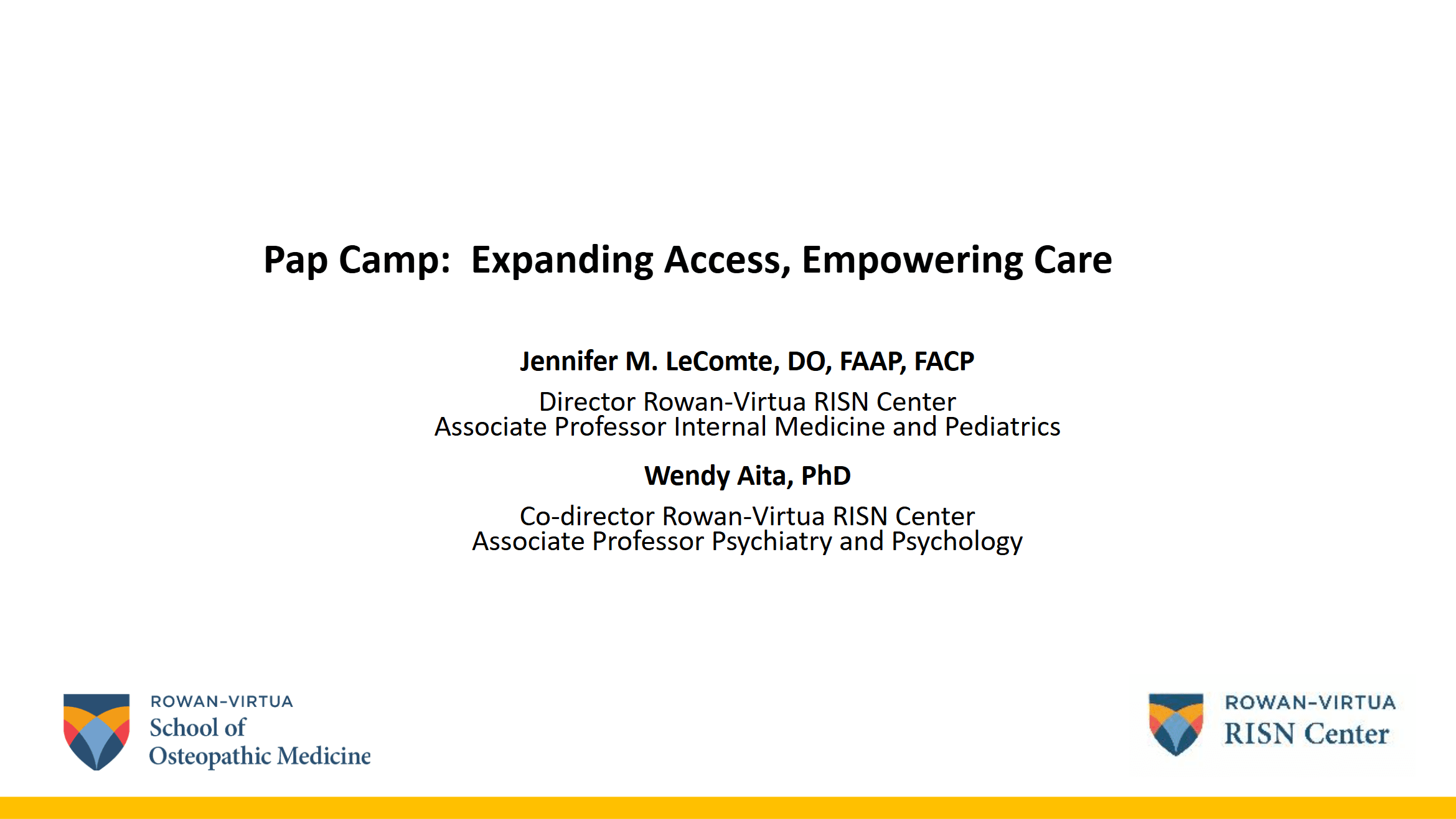 5/28/26 - Pap Camp: Expanding Access, Empowering Care