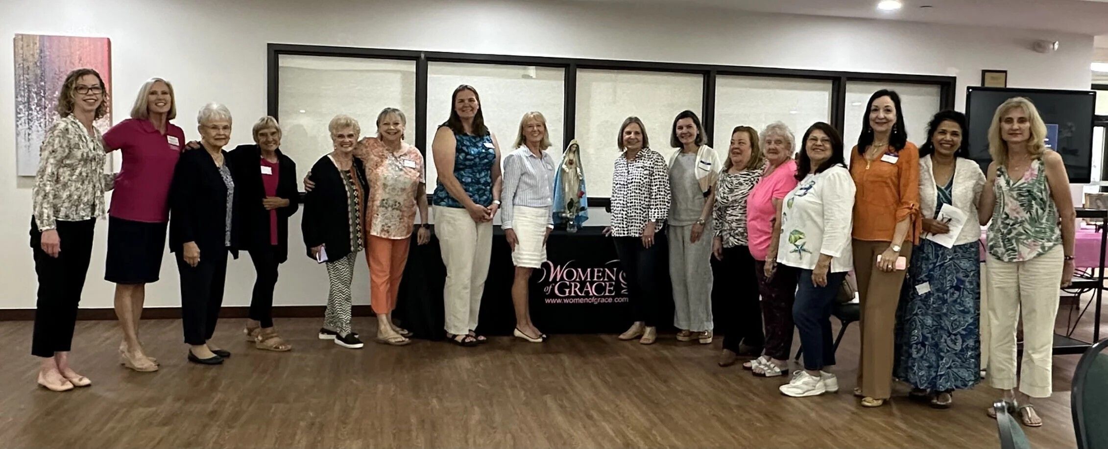 Participants in the Women of Grace/Morning of Grace spiritual formation program that meets every first Saturday of the month at St. John the Evangelist in Boca Raton.