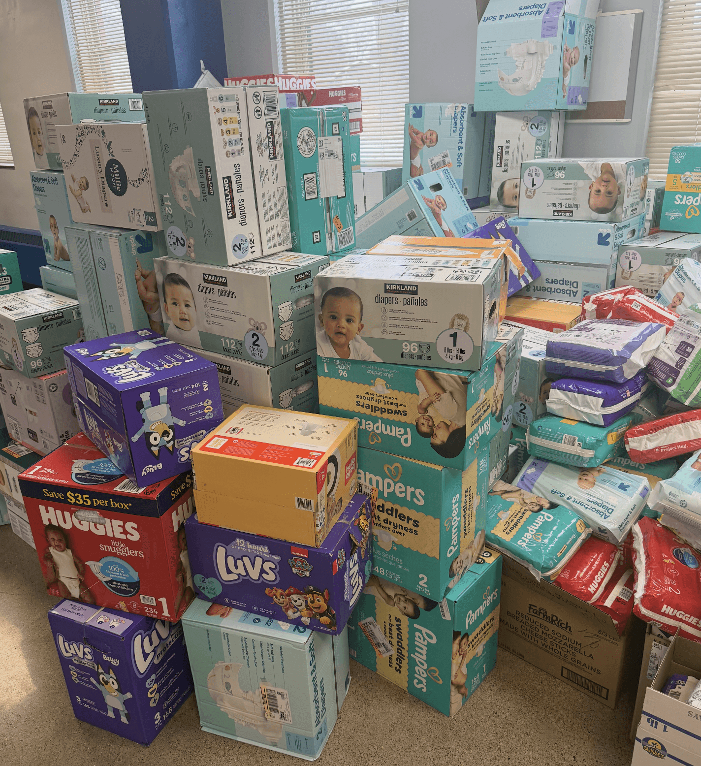 Mary Our Queen Catholic School truly lived out its mission of service by collecting an incredible 27,000+ diapers for CCSO