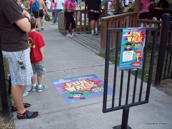 Cenroa Graphics Conroe Floor Graphics | Sidewalk Graphics | Ground Decals