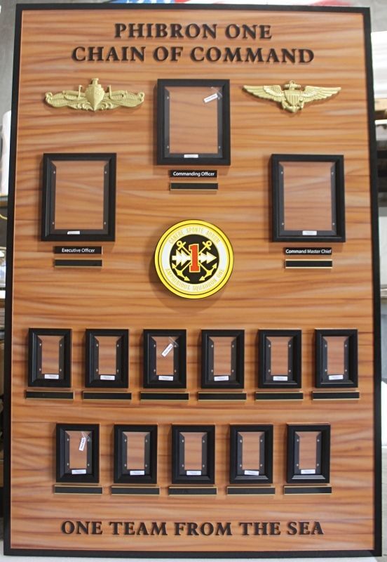 SA1316 - PHIBRON ONE Chain of Command Display Board, U.S. Navy Amphibious Squadron