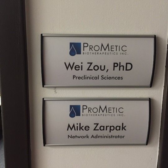 ProMetic  Office Sign
