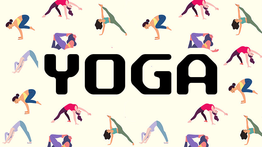 Yoga with women doing yoga poses
