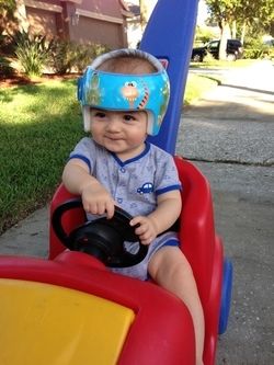 Isaiah Sporting Around in his New Wrap Buddy!