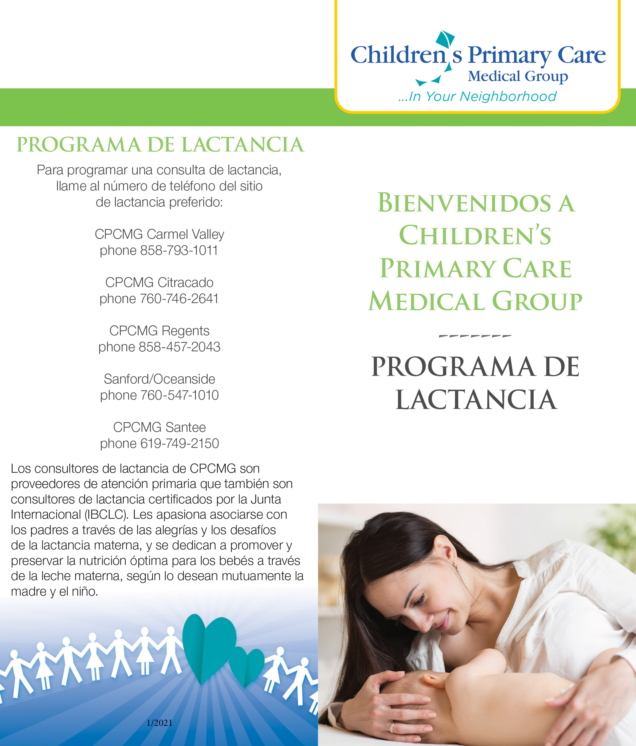 Lactation Program Brochure SPANISH