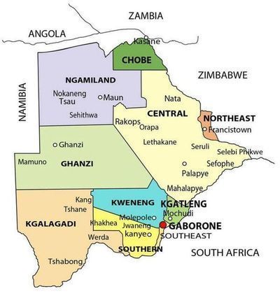 Governmental Districts in Botswana