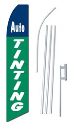 Auto Tint Swooper/Feather Flag + Pole + Ground Spike