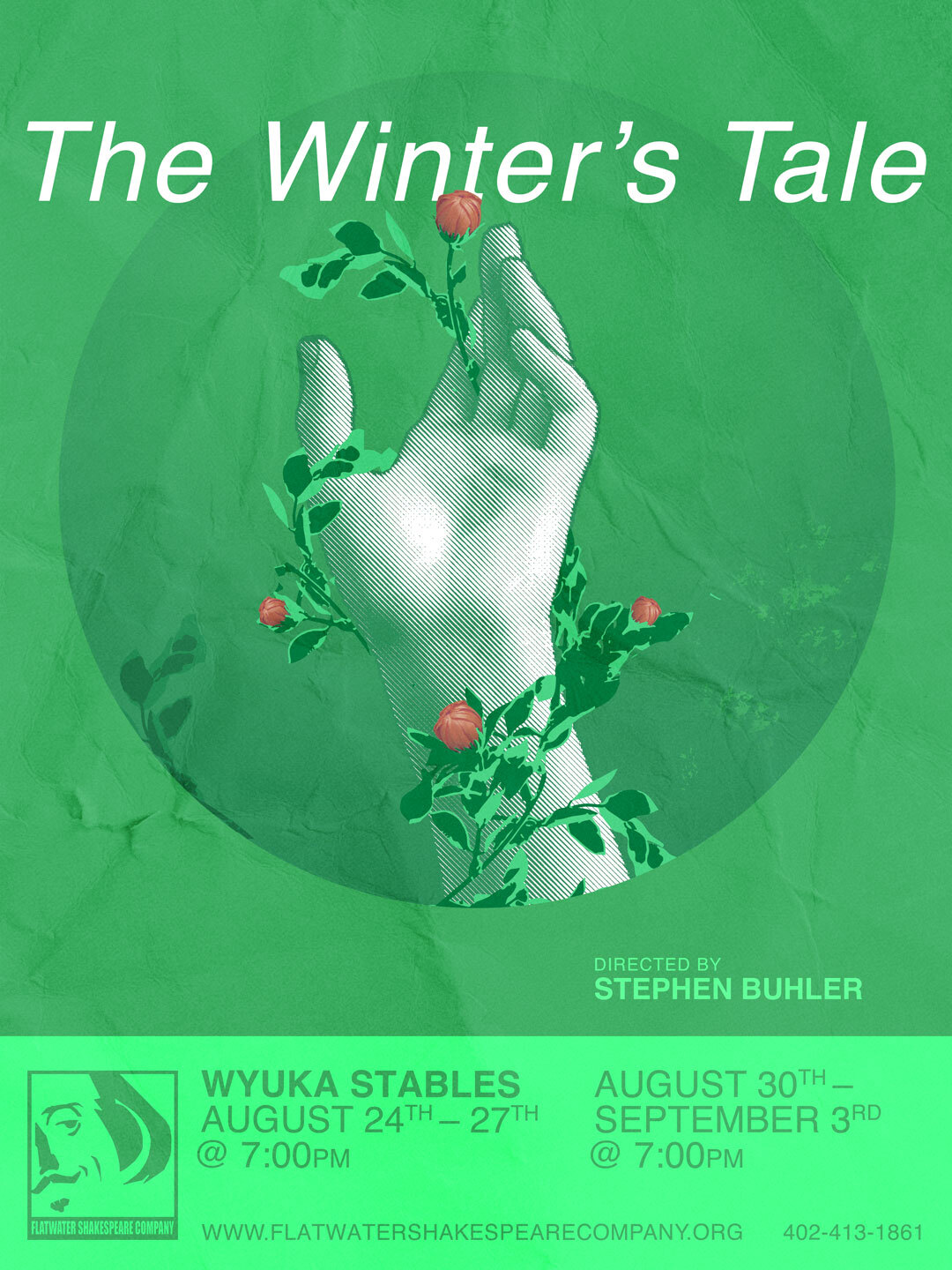 8/25 SEN - SENIOR (65+): Friday. August 25, 2023 | 7:00 p.m. - 10:00 p.m. CST | Wyuka Stables (The Winter's Tale)