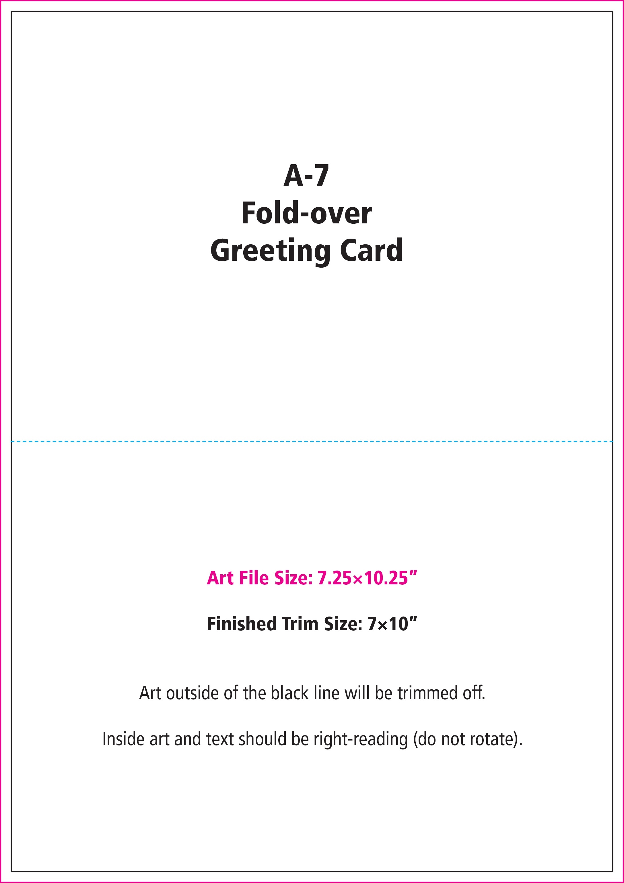 A-7 Greeting Cards (Double-Sided)
