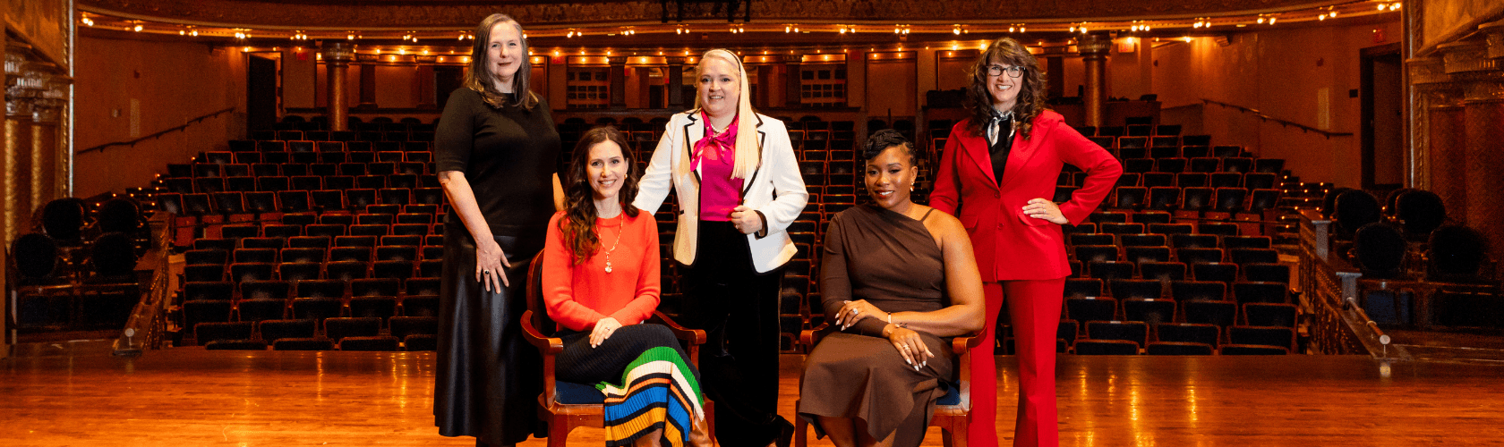 Home for Families President & CEO Beth Fetzer-Rice, YWCA Columbus President and CEO Elizabeth Brown, Opera Columbus General Director & CEO Julia Noulin-Mérat, Dress for Success Columbus Executive Director Habiba Bankston, Festa Executive Director Kim Emch