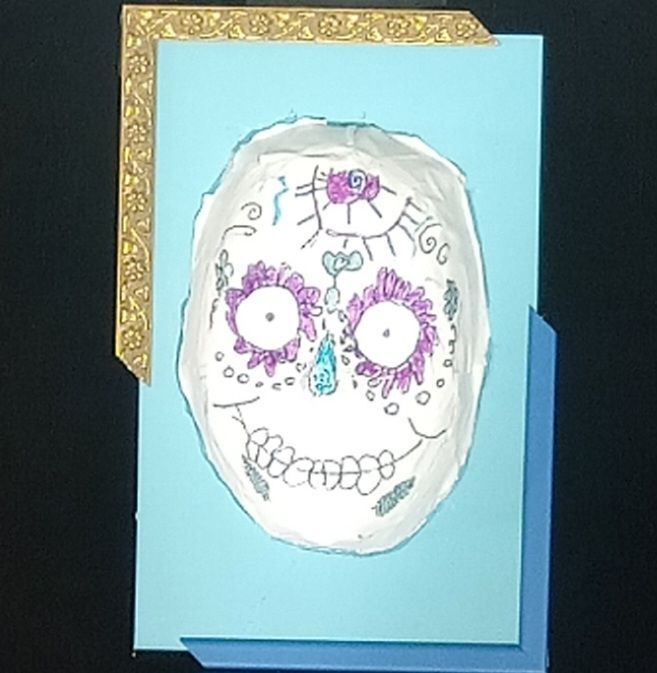 "Dia de los Muertos Masks" by Lori Orlowski's 4th Grade Class