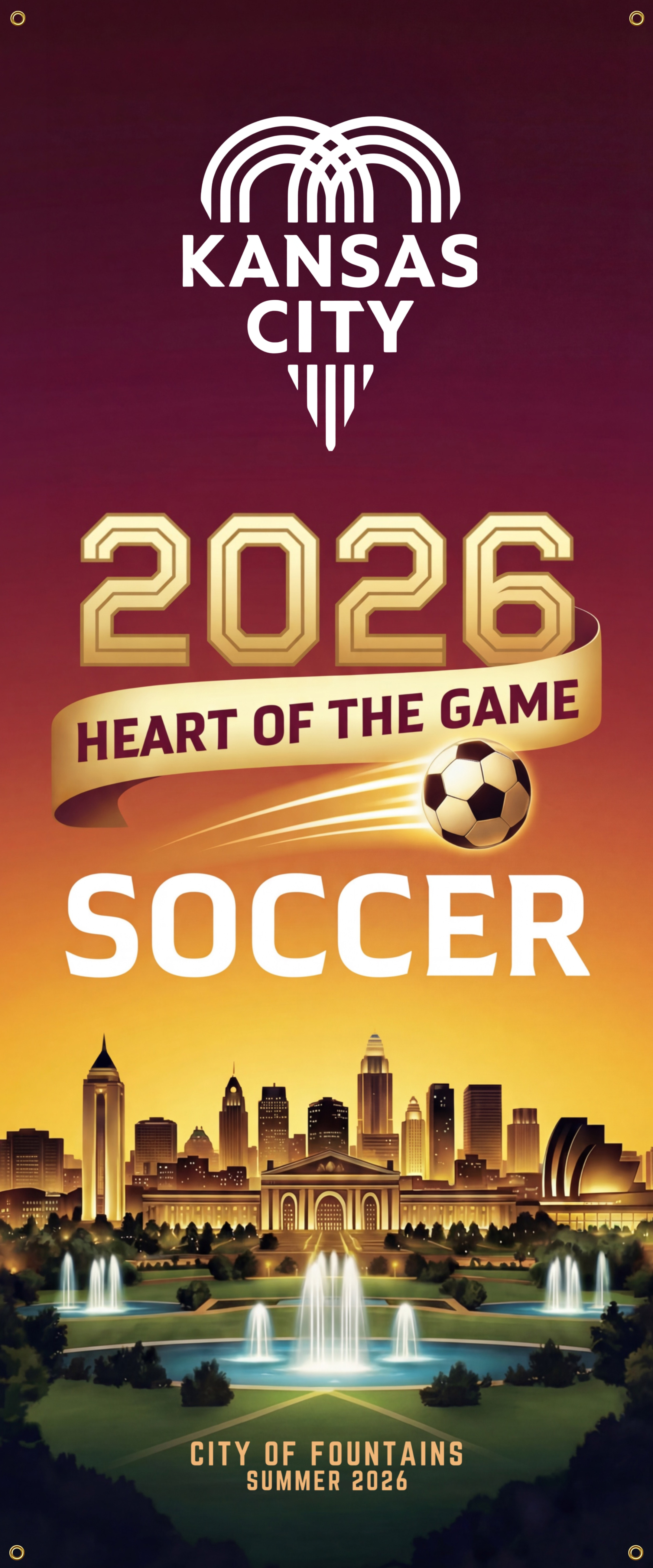 2026 Summer of Soccer Commemorative Banner