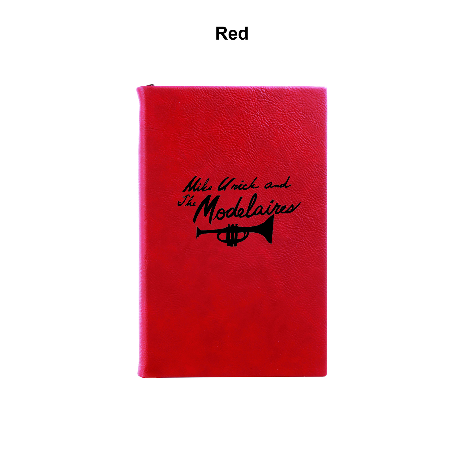 5 1/4" x 8 1/4" Red Leatherette Journal