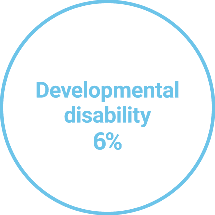 Development disability: 6%