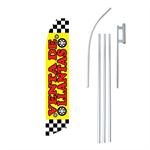 Venta De Llantas Red/Yellow Swooper/Feather Flag + Pole + Ground Spike