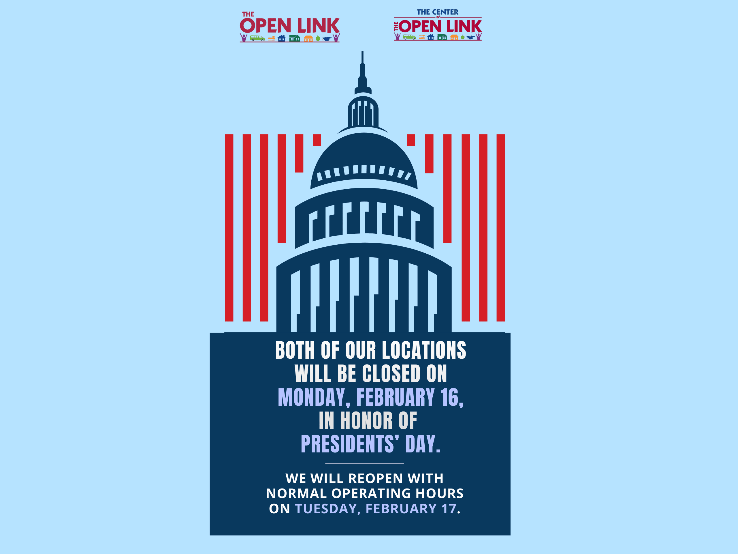 Presidents' Day Closure