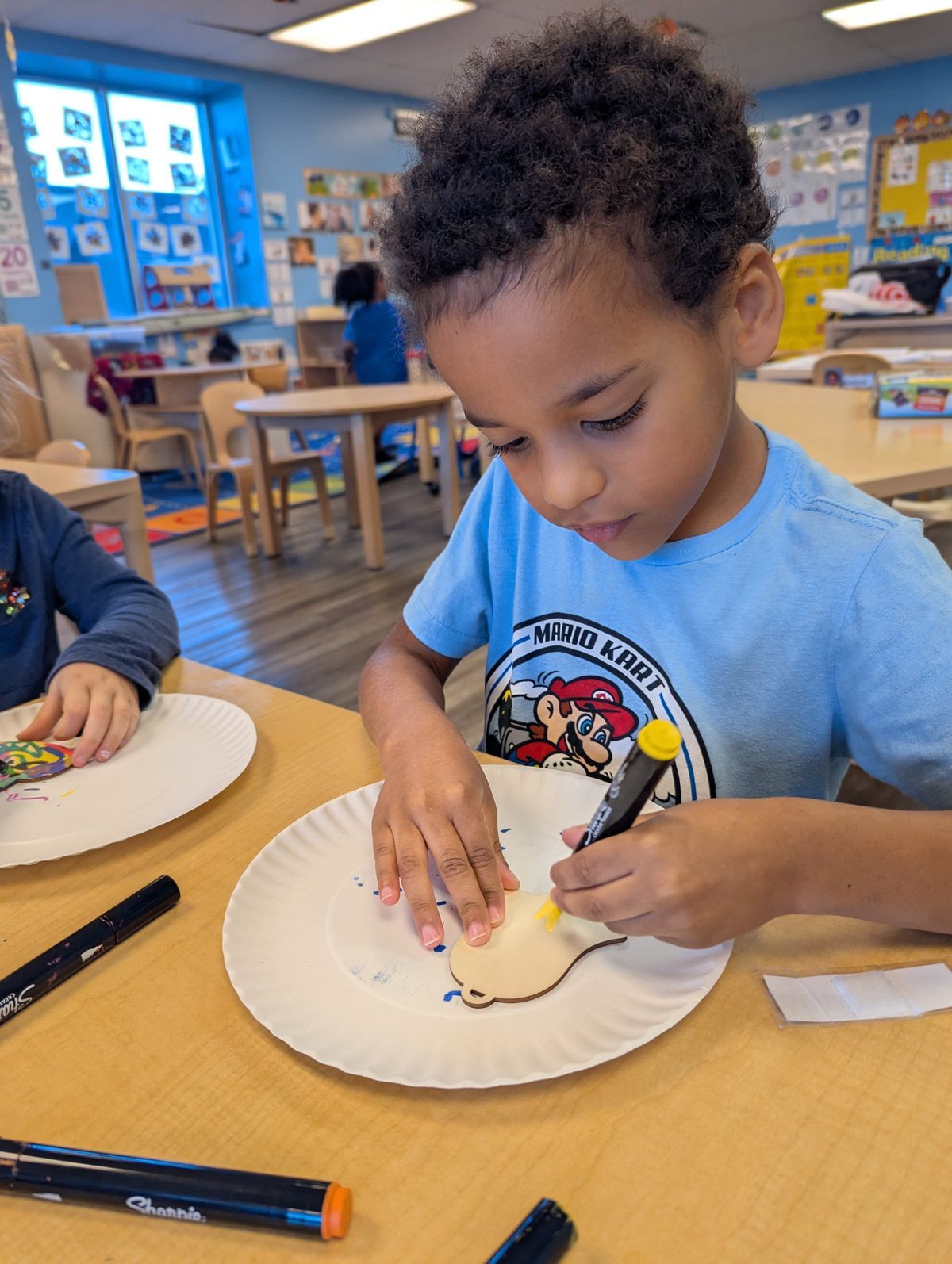 ELC Elves making ornaments