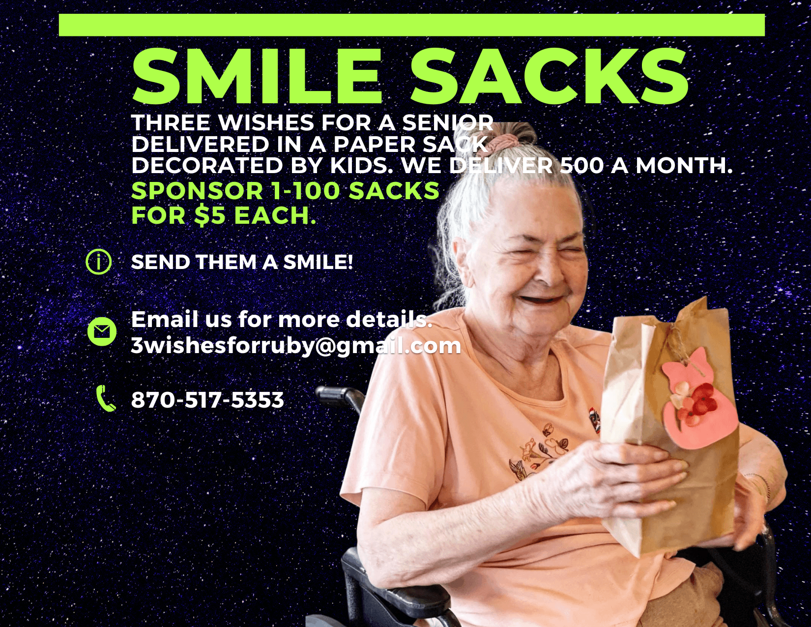 Smile Sacks for Seniors