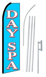Day Spa Swooper/Feather Flag + Pole + Ground Spike