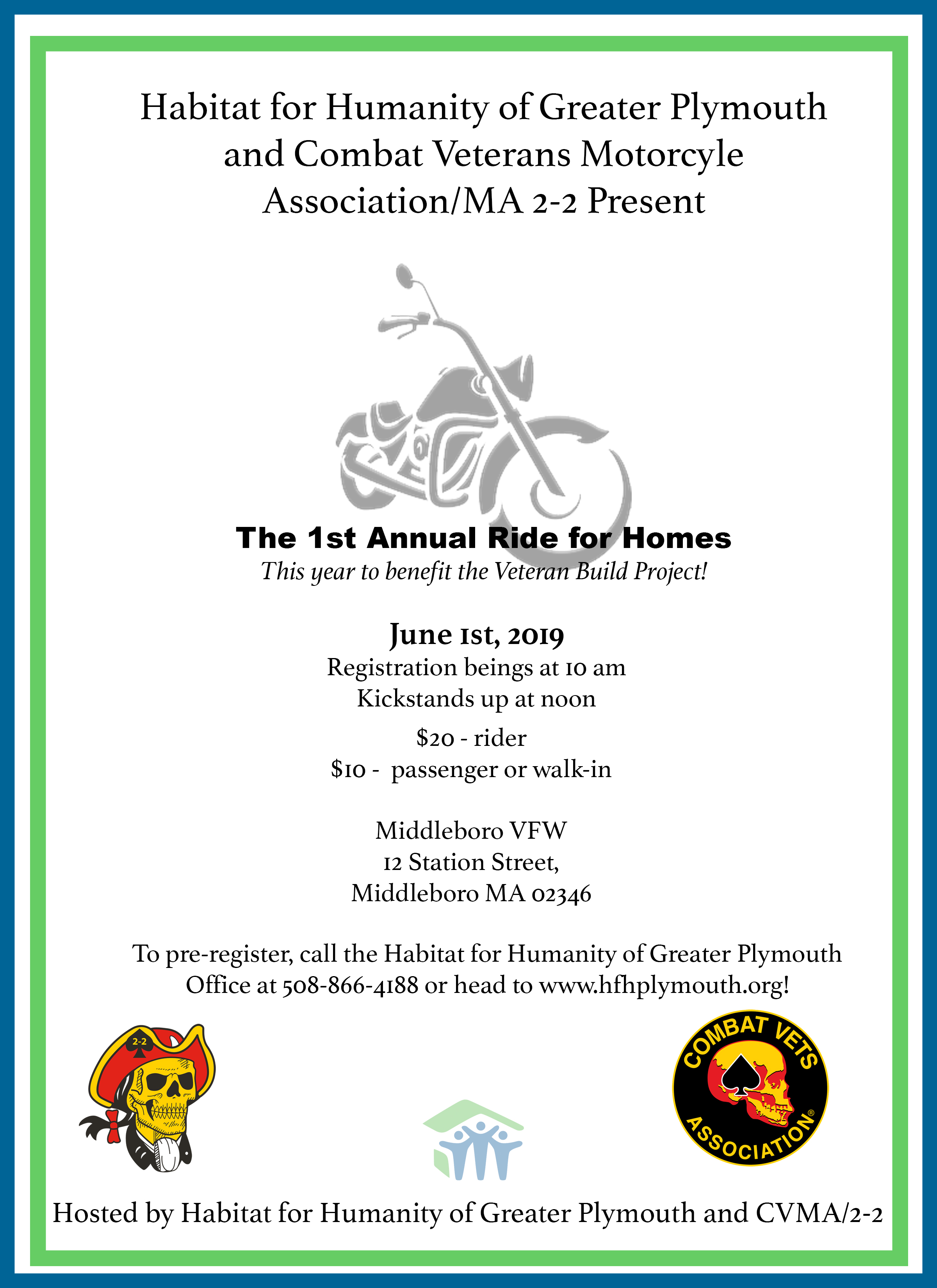 First Annual "Ride for Homes" Motorcycle Ride